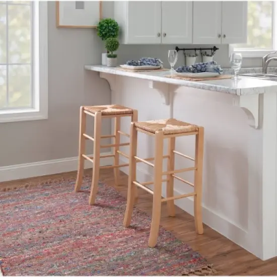 Set of 2 Gianna Backless Barstools - Linon image {5}