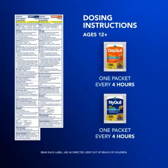 Vicks Hot Remedy Combo Powder - Acetaminophen - 16ct image {6}