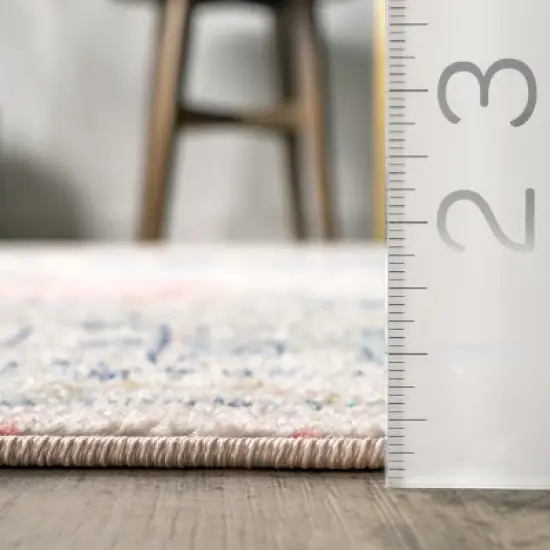 nuLOOM Chase Faded Vintage Medallion Area Rug image {2}