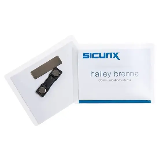 SICURIX Printable Badge Inserts, 4" x 3", 60 Per Pack, 5 Packs image {5}