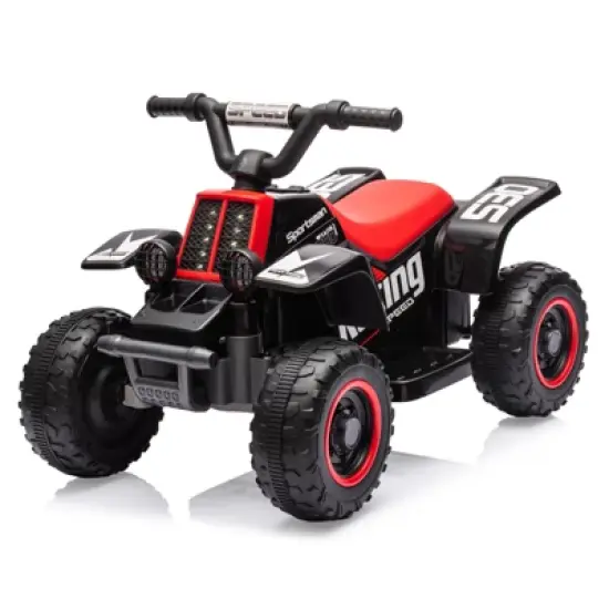 12V Kids ATV Electric Ride On Car, Battery Powered Ride On Toy for Toddlers, Electric Vehicles w/Led Light Musi, High Low Speed for Boys Girls 3-10 image {8}
