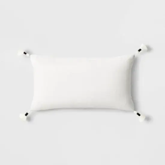 Oversized Modern Geometric Patterned Lumbar Throw Pillow - Threshold&trade; image {4}