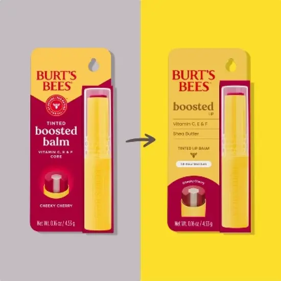 Burt's Bees Boosted Tinted Lip Balm - 0.16oz image {2}