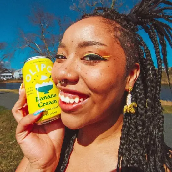 OLIPOP Banana Cream Soda - 12ct/12 fl oz Cans image {3}