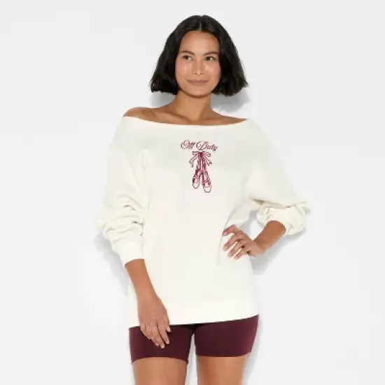 Women's Off the Shoulder Sweatshirt - Wild Fable&trade; image {1}