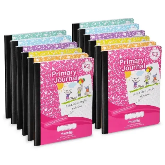 Manaloom Primary Journal Notebook Grades K-2 &ndash; 100 Sheets, 9.75" x 7.5" &ndash; Primary Ruled with Drawing Space image {4}