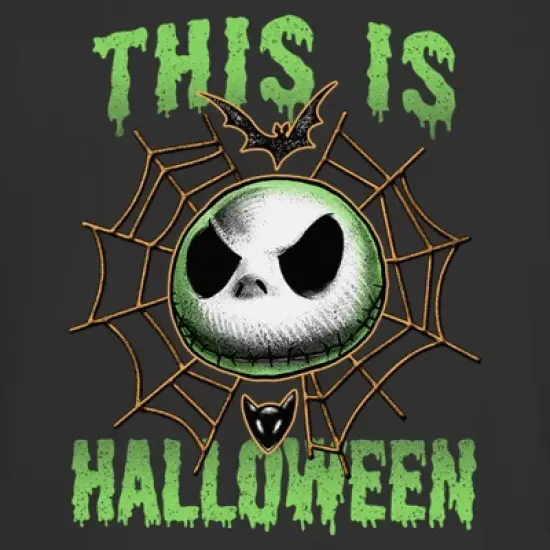 Junior's The Nightmare Before Christmas This Is Halloween Jack Face T-Shirt image {1}