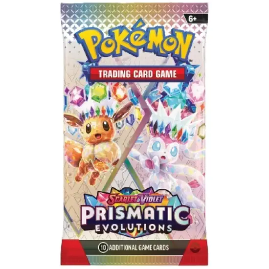 Pokemon SV8.5 Scarlet and Violet Prismatic Evolutions Booster Pack | Eevee and Sylveon image {1}