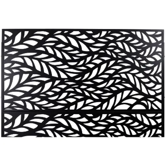 CAVINAS Matrix Metal Decorative Patio Screens, Outdoor & Indoor, Freestanding Decorative Privacy Screen for Deck Balcony Patio image {1}