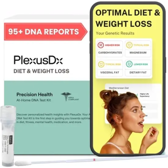 PlexusDx Diet & Weight Loss Genetic Test | At-Home DNA Test Kit | CLIA Lab | Health Test | 95+ Reports image {6}