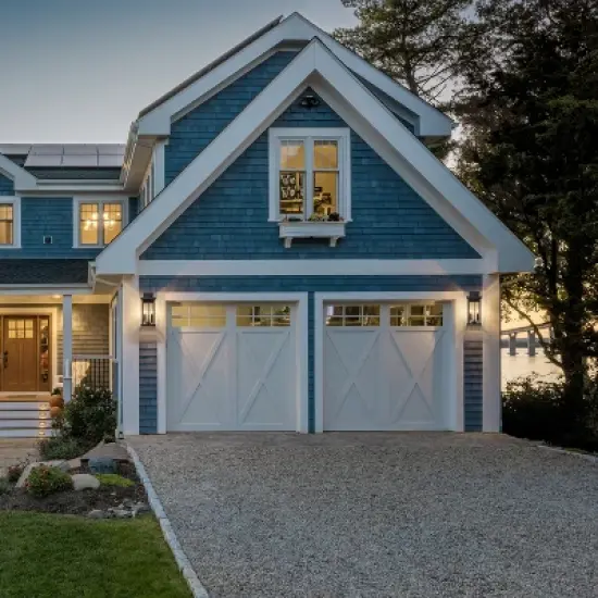 C Cattleya 2 Pack Classic Matte Black Outdoor Wall Lantern with Clear Glass Shade image {5}