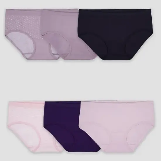 Fruit of the Loom Women's 6pk 360 Stretch Seamless Hipster Underwear - colors may vary image {4}