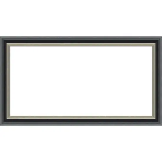 Amanti Art Theo Black Silver Framed Dry Erase Magnetic Board image {10}