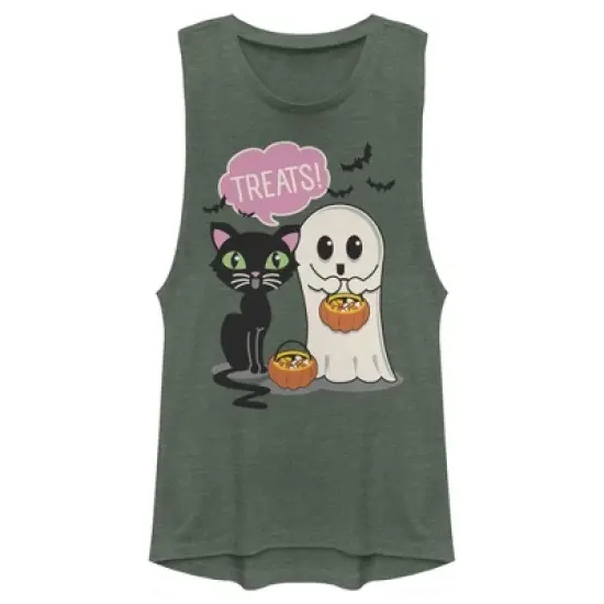 Junior's Lost Gods Halloween Treat Friends Festival Muscle Tee image {4}