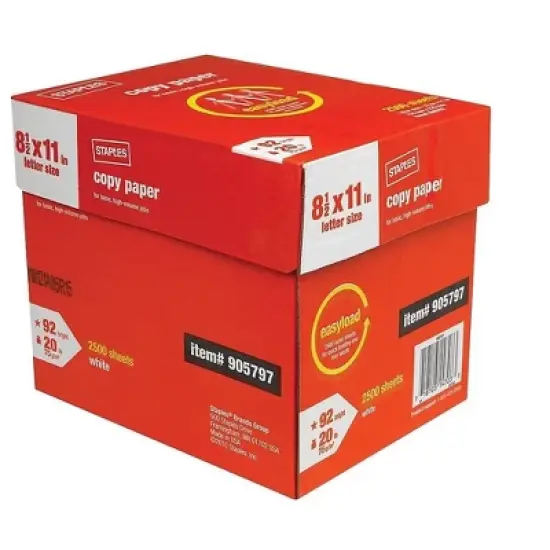 MyOfficeInnovations 8.5" x 11" Copy Paper 20 lbs 92 Brightness 2500/Carton (20587) 905797 image {2}