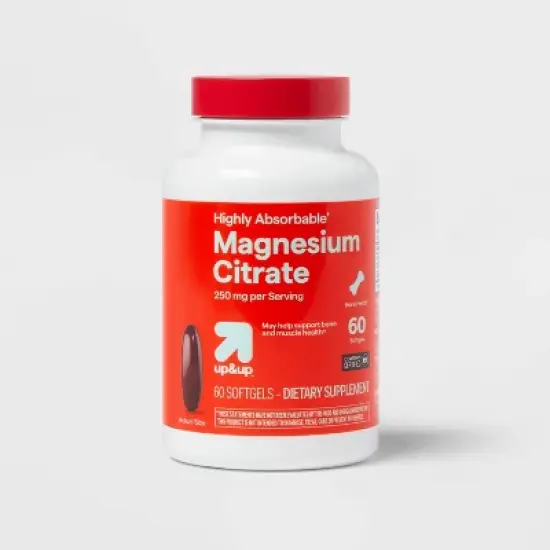 Magnesium Citrate Dietary Supplements - 250mg Softgels - 60ct - up&up&trade; image {4}