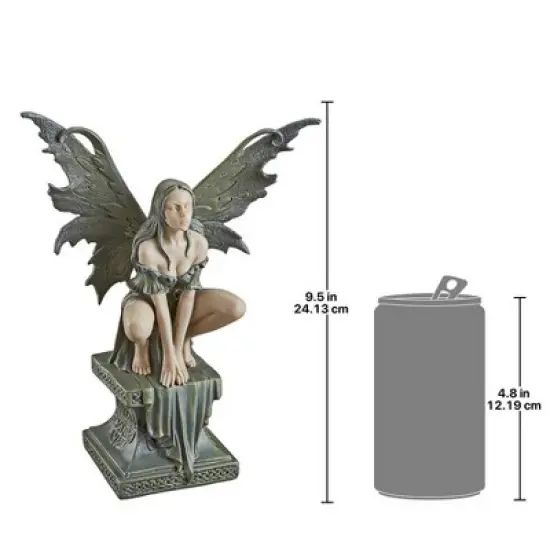 Design Toscano Celtic Inspired Fairy's Perilous Perch Garden Statue: Medium image {6}