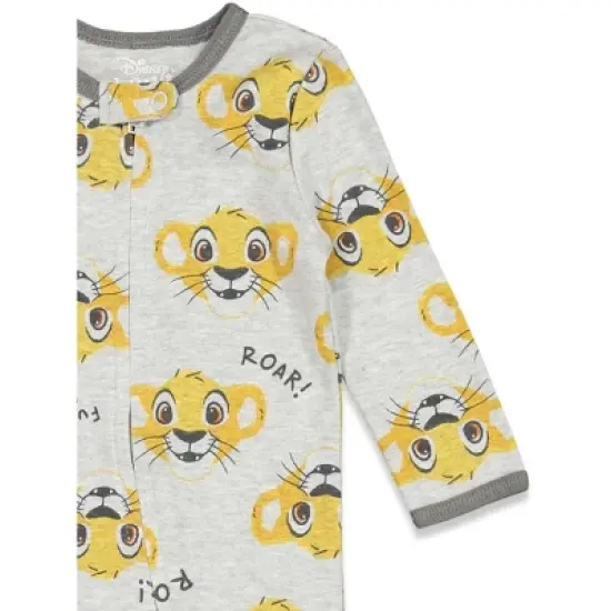 Disney Winnie the Pooh Lion King Monsters Inc. Pixar Toy Story Baby 2 Pack Sleep N' Play Coveralls Newborn to Infant image {6}