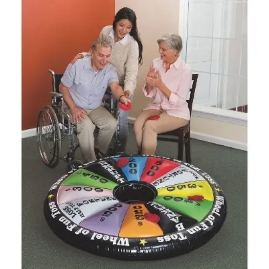 S&S Worldwide Inflatable Wheel of Fun Toss Game image {2}