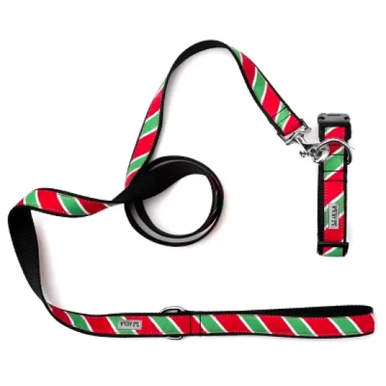 The Worthy Dog Holiday Stripe Dog Leash image {1}