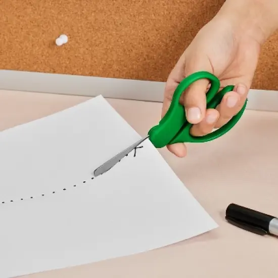 TRU RED Staples 5" Kids Blunt Tip Stainless Steel Scissors Straight Handle Right & Left Handed image {2}