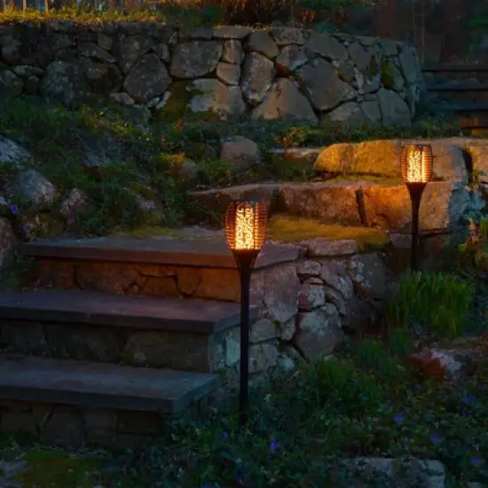 LumaBase Solar-Powered Flame-Effect LED Torch image {5}