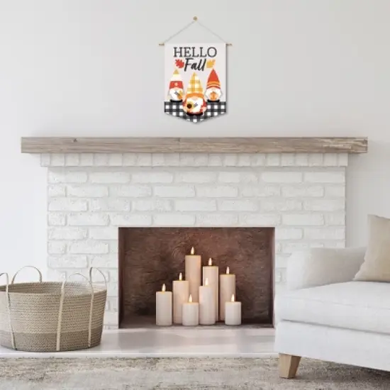 Big Dot of Happiness Fall Gnomes - Outdoor Home Decorations - Double-Sided Autumn Harvest Party Garden Flag - 12 x 15.25 inches image {6}