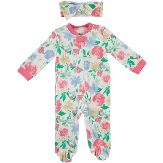 Chick Pea Chick Pea Baby Girl Clothes Tight Fit Pajama Set for Sleep and Play image {3}