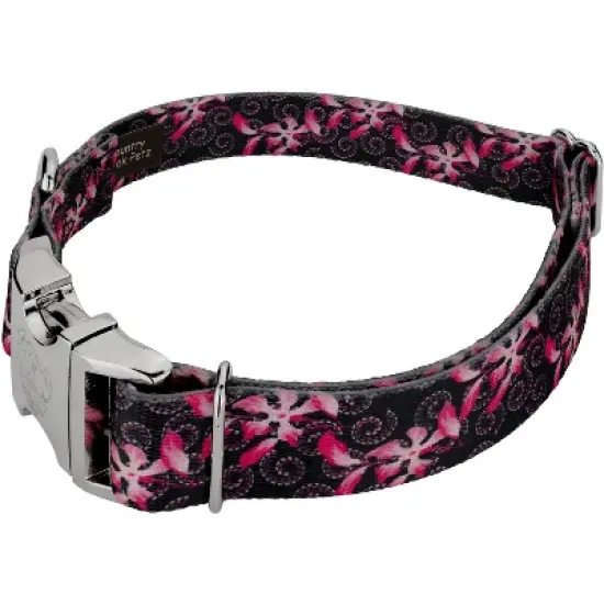 Country Brook Petz Premium Pink Honeysuckle Breeze Dog Collar image {1}