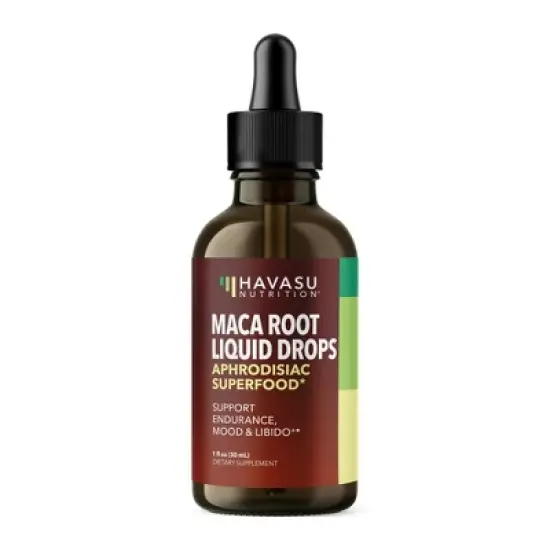 Organic Maca Root Libido Liquid Drops, Supports Endurance Mood & Performance, Support Fertility in Men & Women, Unflavored, Havasu Nutrition, 1 fl oz image {2}