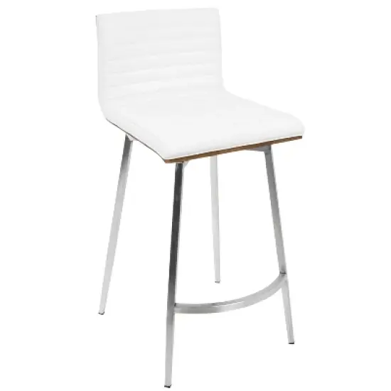 Set of 2 Mason Contemporary Swivel Counter Height Barstools - Lumisource image {1}