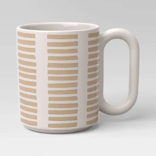 16oz Stoneware Broken Blinds Print Mug Golden Apple - Room Essentials&trade; image {3}