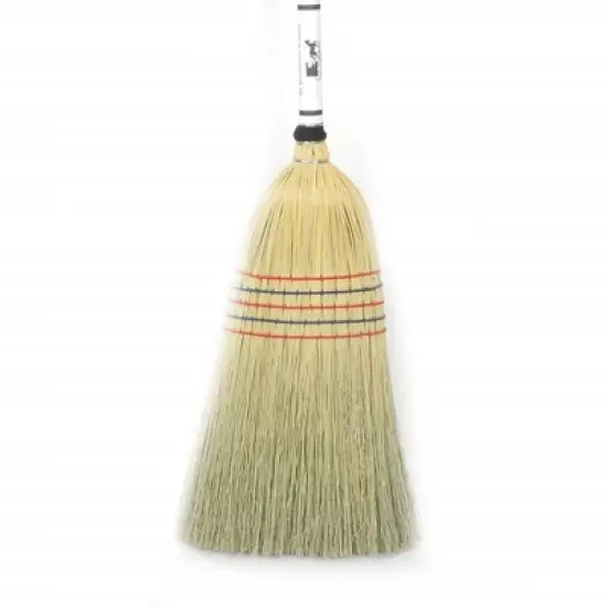 Stoltzfus Brooms & Carpets Amish-Made Barn Broom - Large Authentic Corn Straw Broom with Hardwood Handle, Natural, 57 inches image {5}