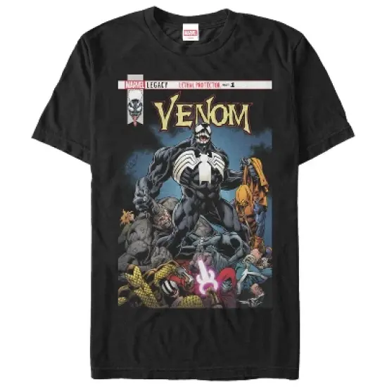 Men's Marvel Venom Lethal Protector Pile T-Shirt image {3}