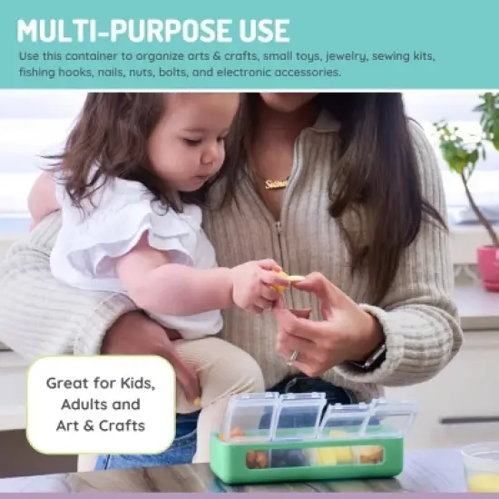 Melii 4 Compartment Snackle - Blue image {5}