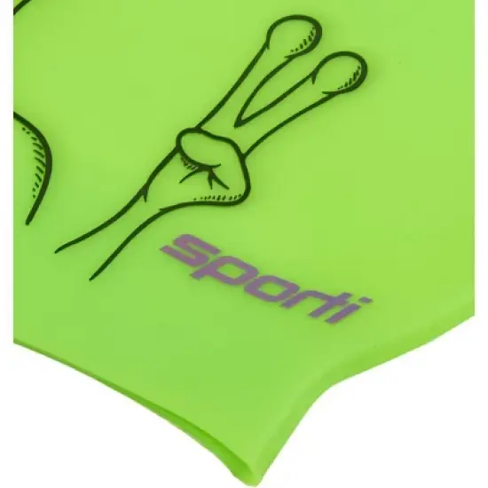 Sporti Spaced Out Silicone Swim Cap image {2}
