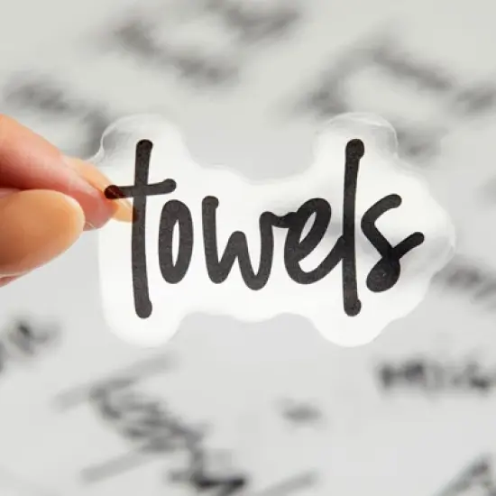 Talented Kitchen 141 Laundry Room Labels for Jars - Preprinted Black Script Stickers for Closet, Bathroom Organization (Water Resistant) image {4}