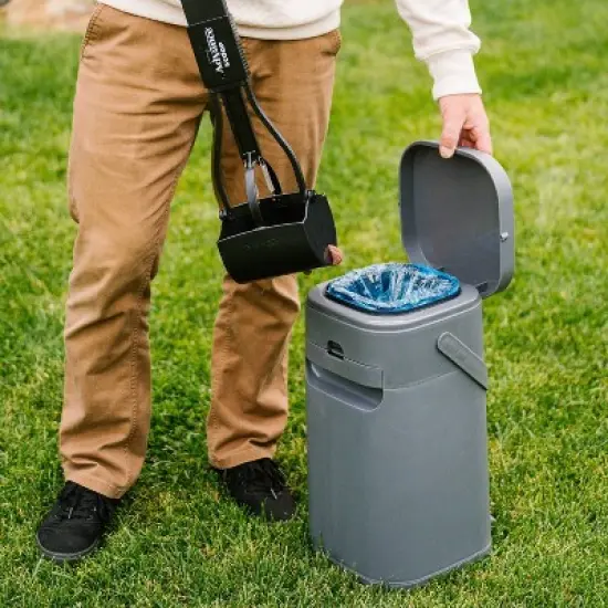 Pet Genie Pail Waste Container System - Gray image {4}