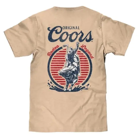 Tee Luv Original Coors Rodeo Legend Double Sided Beer Logo T-Shirt image {1}