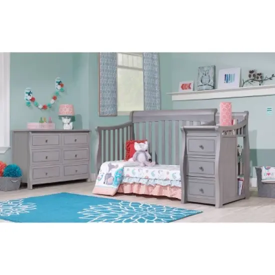 Sorelle Princeton Elite Crib & Changer Weathered Gray image {1}