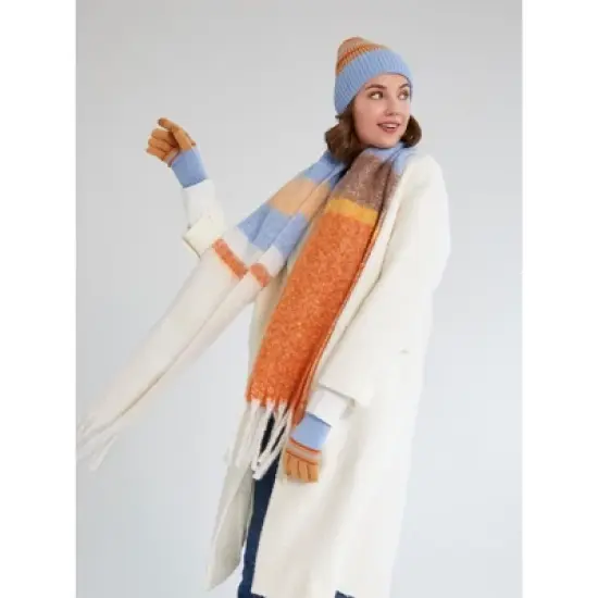 Shiraleah Plaid Ember Scarf image {2}