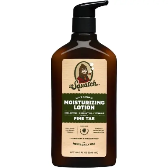 DR. SQUATCH Men's Natural Hand Lotion - Pine Tar - 10 fl oz image {3}