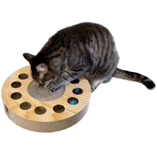 FurHaven Busy Box Corrugated Cat Scratcher With Catnip image {5}
