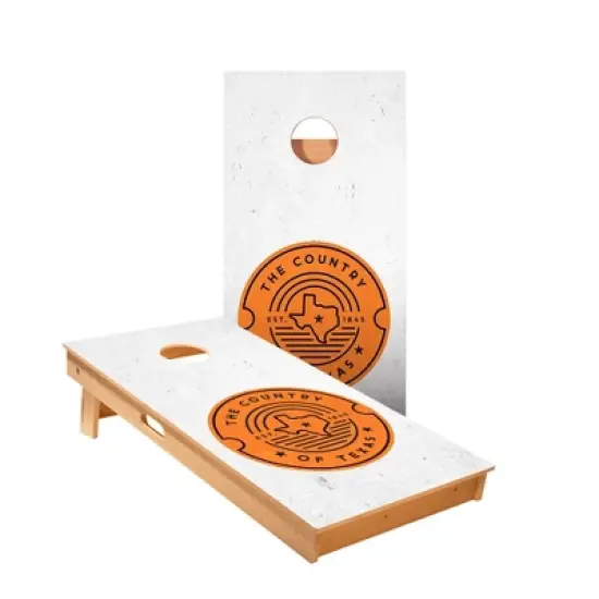 Skips Garage Country Of Texas Cornhole Boards - ACA Star Series image {1}
