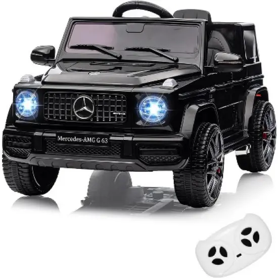 Licensed Mercedes Benz G63 Kids Car, 12V Kids Ride on Car w/Remote Control, Wheels Suspension, Safety Lock, Soft Start, Music, Electric Car for Kids image {6}
