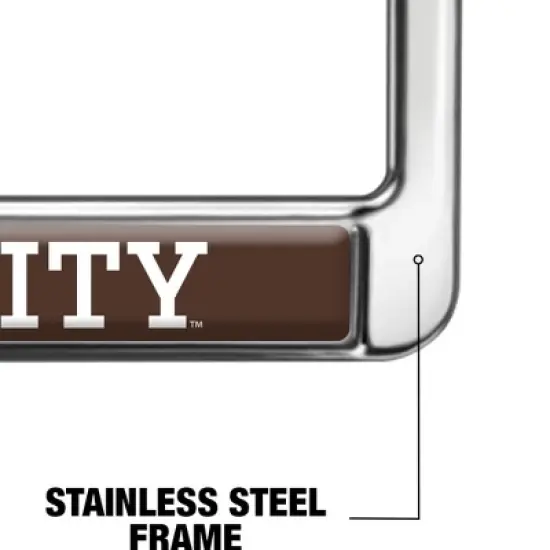 Brown University Alumni Logo Full Size Standard License Plate Metal Frame image {4}