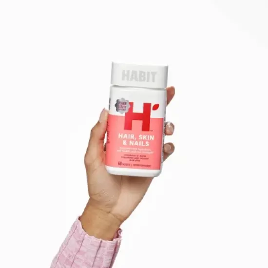 HABIT Hair Skin and Nails Vegan Capsules - 60ct image {8}