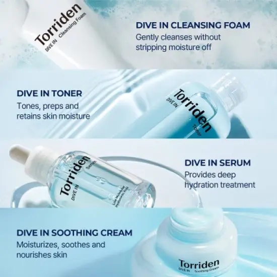 Torriden DIVE IN Korean Skincare Trial Travel Kit for Hydration and Skin Strengthening image {6}