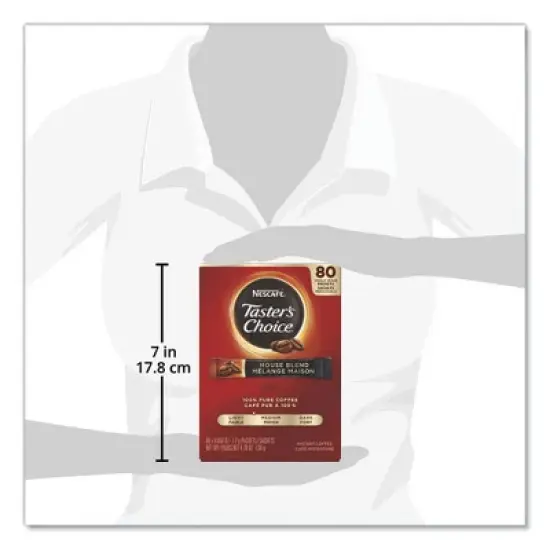 Nescaf&eacute; Taster's Choice Stick Pack, House Blend, 80/Box image {4}