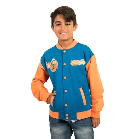 Naruto Blue and Orange Youth Bomber Jacket image {3}
